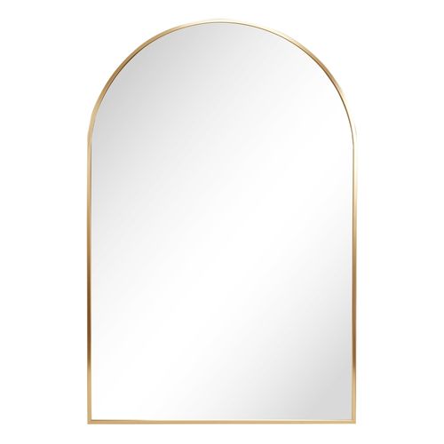 Espejo Home Trends arco con borde dorado 76 cm