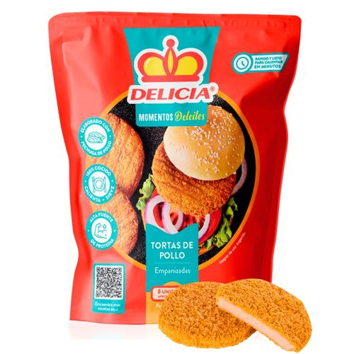 Tortas Delicia de pollo empanizadas - 370 g