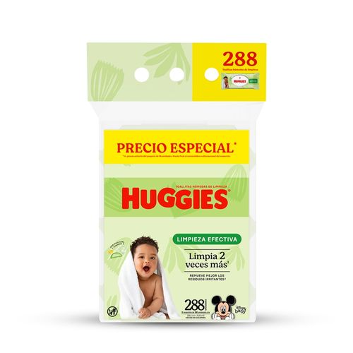 Toallas Húmedas Huggies Limpieza Efectiva - 288 Uds