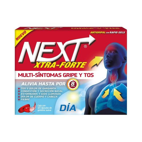 Antigripal Next Xtra Forte Día - 10 Gelcaps