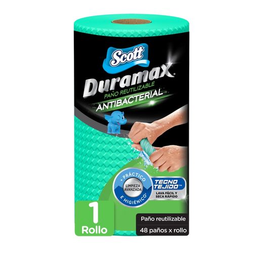Toalla Reutilizable Scott Duramax Antibacterial - 1 Rollo 48 Hojas
