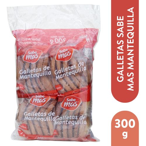 Galletas Sabemas Mantequilla - 300 g-10 Unidades