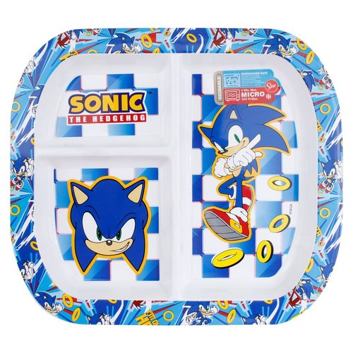 Stor Plato Rectangular Dividido Sonic