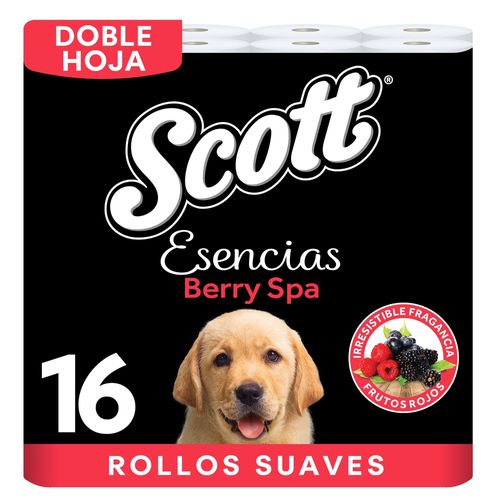 Papel Higiénico Scott Berry Spa Doble Hoja - 16 Rollos