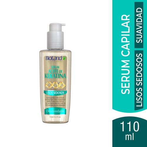Suero Capilar Bioland Aceite de Keratina Lisos Sedosos - 110 ml