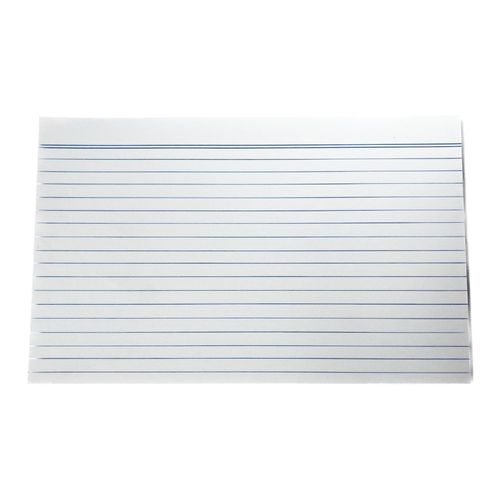 Fichas Illescas con líneas 5 x 8 pulgadas