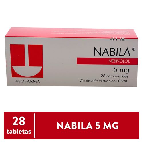 Nabila 5 mg caja 28 comprimidos - Precio indicado por caja