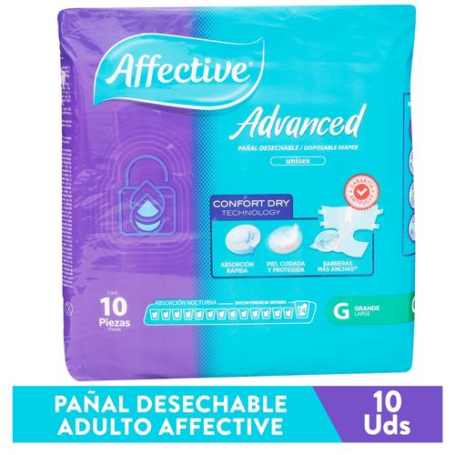 Affective Advanced Grande 10 Unidades Pañales