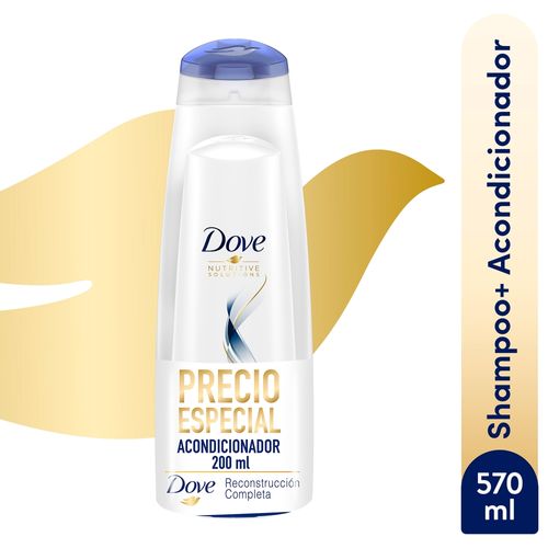Shampoo Dove Recontrucción Completa 400ml+ Acondicionador 200ml