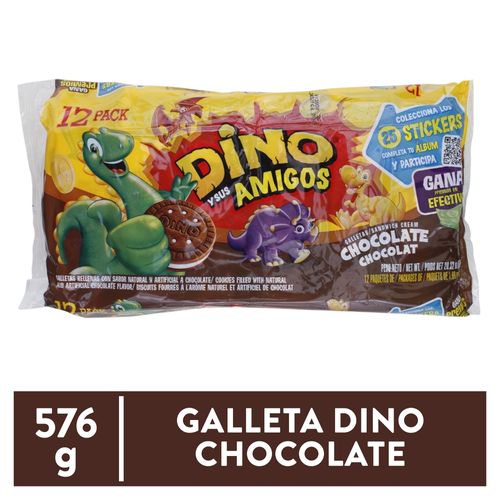 Galletas Dino, Chocolate -12 paquetes