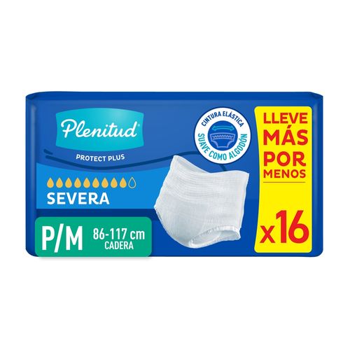 Ropa Interior Desechable Plenitud Protect Plus P/M -  16 Unidades