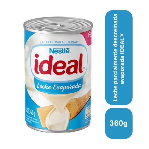 Leche Ideal Evaporada Nestlé, lata - 360 g