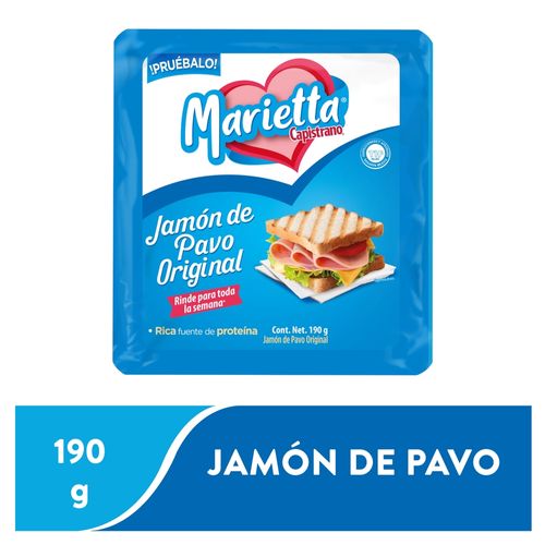 Jamon Original De Pavo Marietta 190 g Unidad