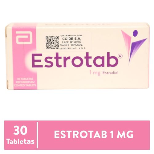 Estrotab Abbott 1 Mg X 30 Tabletas