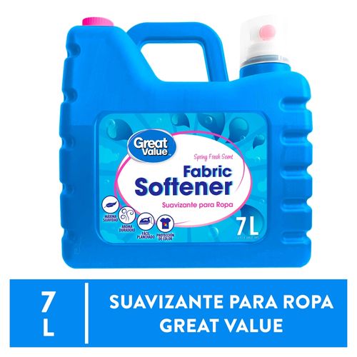 Suavizante Cuidado Avanzado Marca Great Value Aroma Spring Breeze - 7000 ml