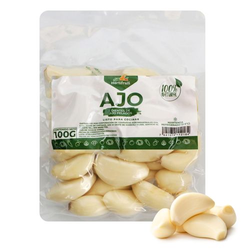 Ajos Pelados 100 Grs