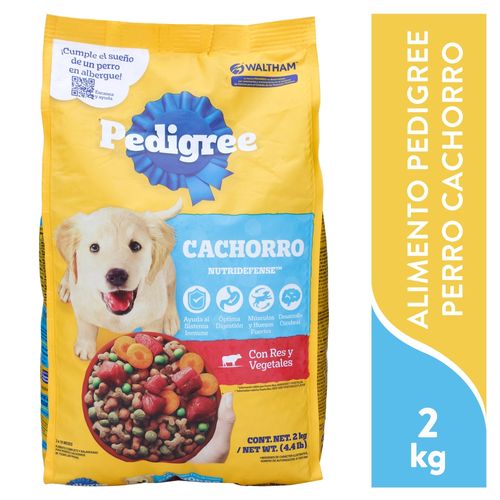 Alimento seco Pedigree para perros cachorros sabor res y vegetales - 2 kg