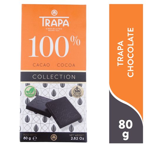 Tableta Chocolate La Casa Trapa 100 Cacao - 80 g