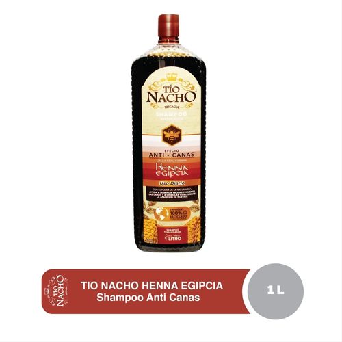 Shampoo Tío Nacho Efecto Anti-canas Henna Egipcia - 1 L