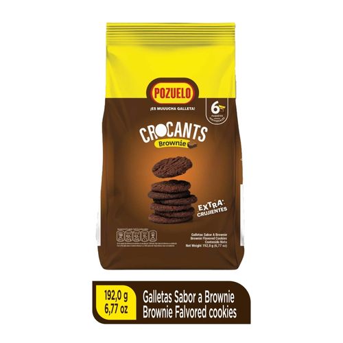 Galleta Pozuelo Crocants Brownie 192 G