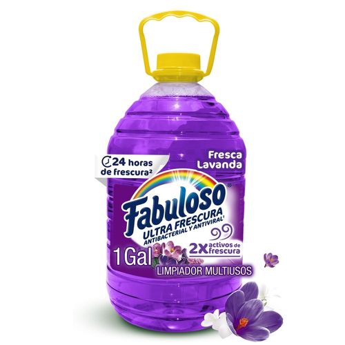 Desinfectante Fabuloso Multiusos Frescura Activa Antibacterial Lavanda - 1 gal
