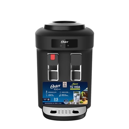 Dispensador de Agua Oster Mod OS-WD522B Color Negro De mesa Soporta botellones de - 3 a 5 galones