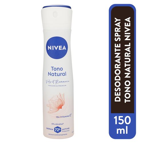 Desodorante Nivea tono natural velvet aerosol - 150 ml