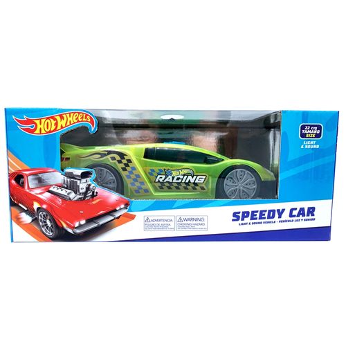 Vehiculos Hot Wheels light & Sound Speedy Car 2 Colores