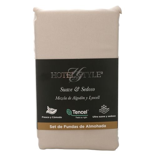 Hs Funda Almohada Algodon Blanco Hueso 3