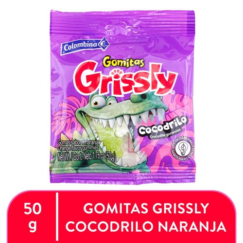 Gomitas Colombina grissly cocodrilo - 50 g