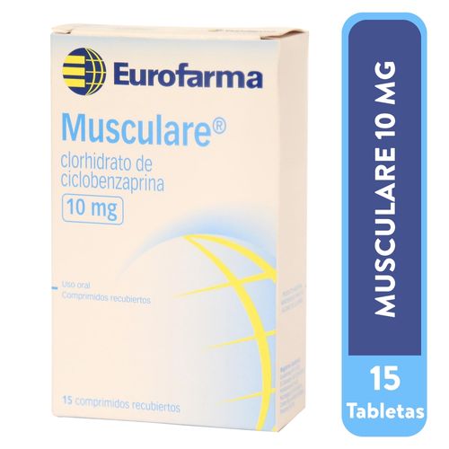 Relajante Musculare 10 Mg 15 Tabletas
