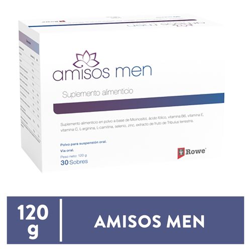 Anticonceptivos, Hormonal y Salud Sexual Megalabs Amisos Men 120g