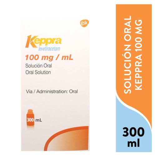 Sistema Nervioso Glaxosmithkline Keppra 100 mg 300 ml Solucion Oral