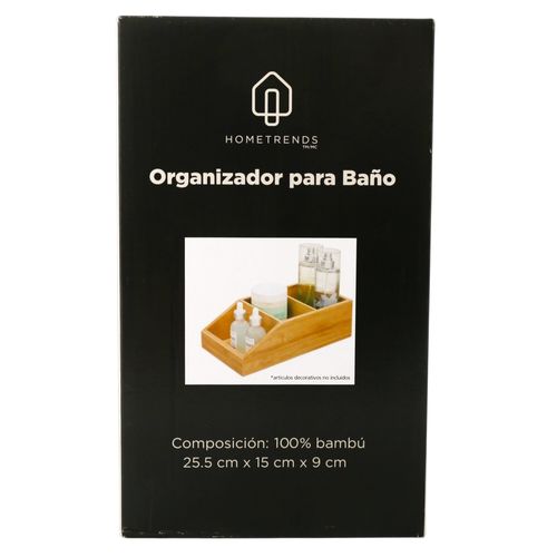Accesorios Para Baño Hometrends Caja Oranizadora De 2 Capas 20 Cms
