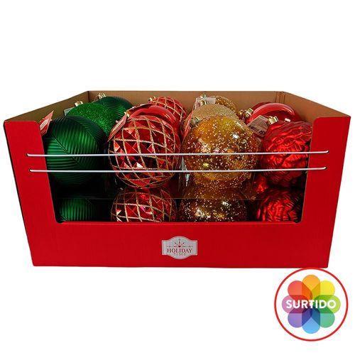 Esfera Holiday Time colores surtidos - 150 mm