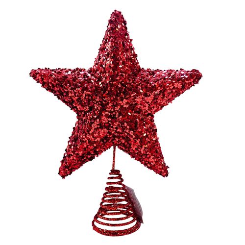 Estrella Holliday Time Brillante Roja - 33 cm