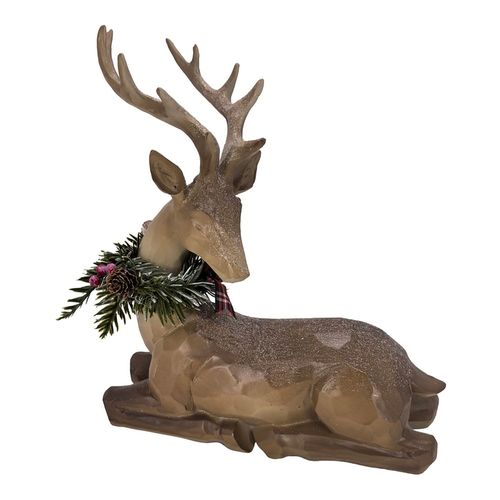 Reno Holiday Time Decorativo Resina - 27 cm