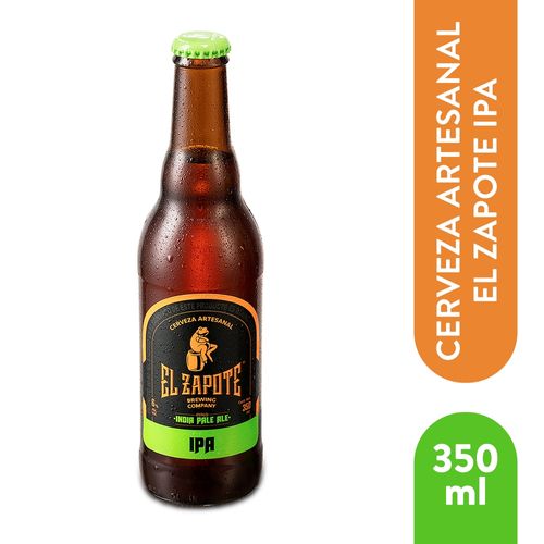 Cerveza artesanal El Zapote india pale ale - 350 ml