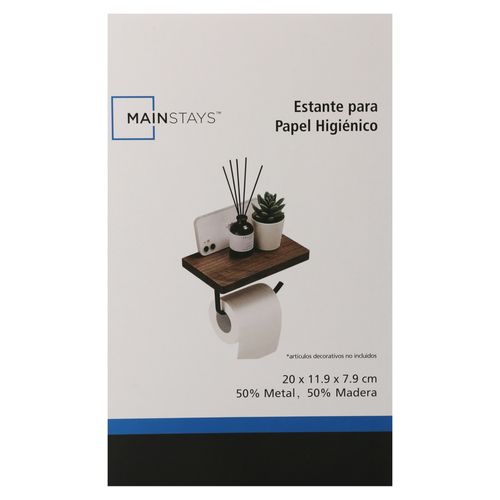 Caddy De Ducha De Bano De Madera Y Metal