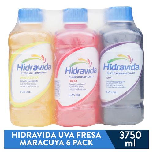 Hidravida 6p Uva Fresa Maracuya 3750ml
