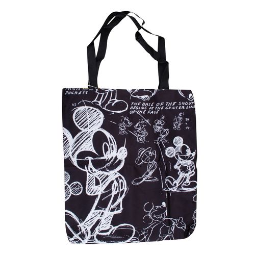 Bolso Canvas Negro Mickey