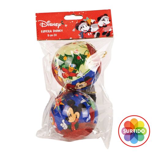 Esfera Disney Navideña 8 cm - 2 Uds