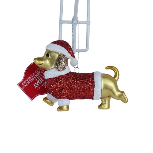 Ornamento Holiday Time Naivdeño Perrito