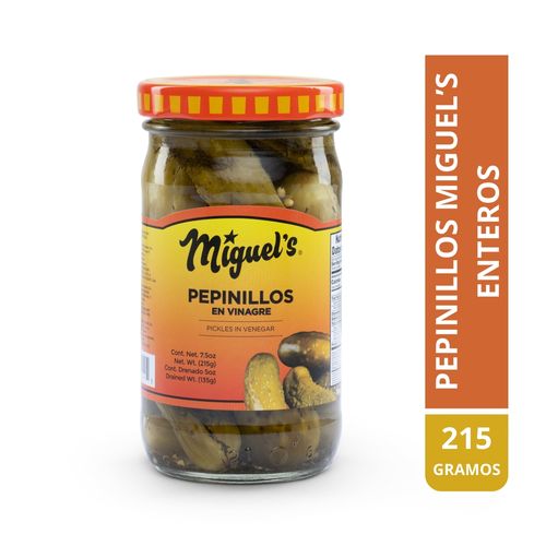 Pepinillos Miguel's Enteros - 215 g