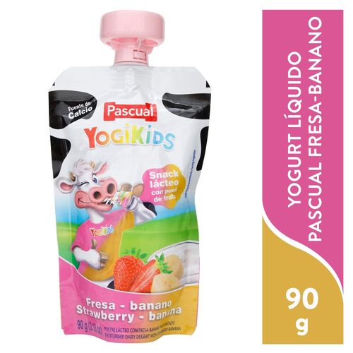 Yogikids Pascual Fresa Banano Pouch 90ml