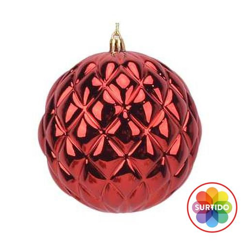 Esfera Roja Textura 120mm
