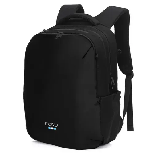 Mochila Molvu zacualpa color negro para laptop - 15.6"