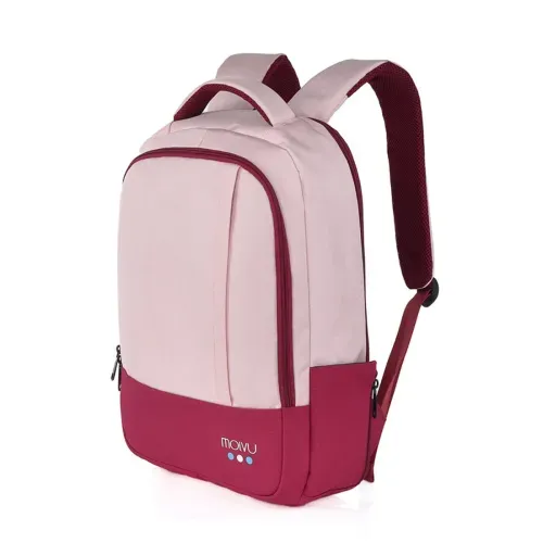 Mochila Molvu U2 color rosa para laptop - 15.6"