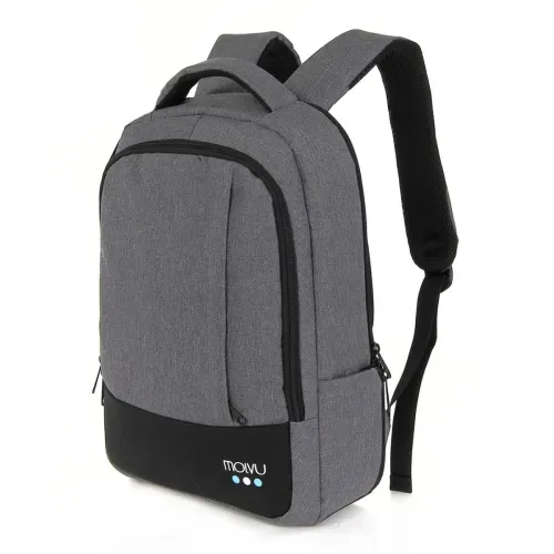 Mochila Molvu U2 color gris oscuro para laptop - 15.6"