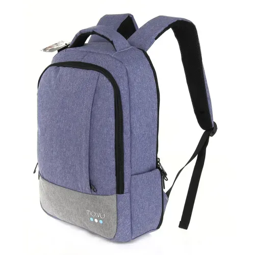 Mochila Molvu U2 color lila para laptop - 15.6"